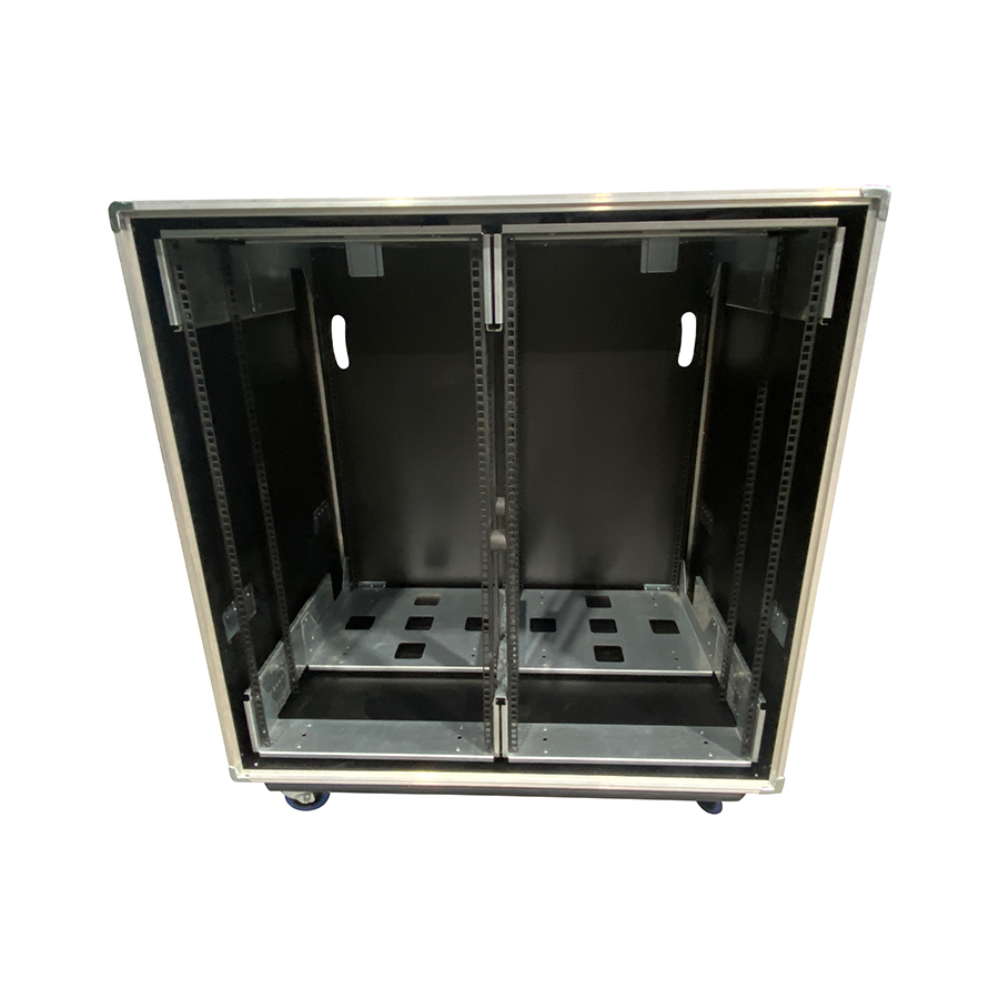 Flight Rack 22u DOUBLE BAY 22U SHOCK MOUNT RACK CASES