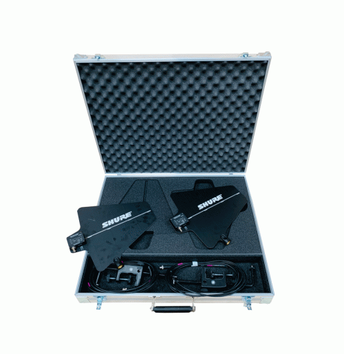 Briefcase Style Case For Two Shure UA860WB Aerial Antenna