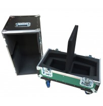 QSC K8 K Series Case with 2 compartments below each speaker for cables