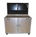 DIT workstation to hold Dual iiyama Prolite E2483HS Monitors in the lid.