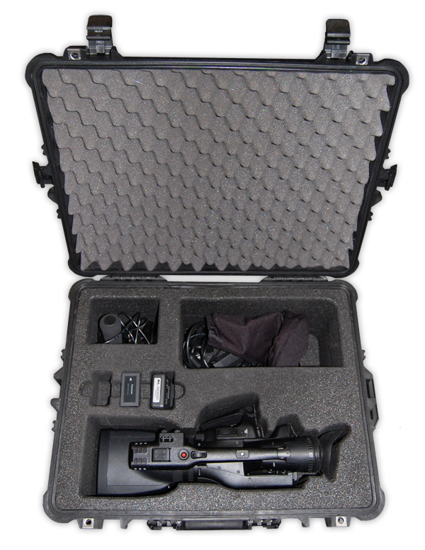 Custom Cut Foam For 3D Panasonic Camera Case Peli 1610