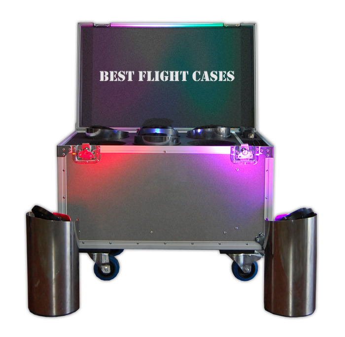 6 Core Led Lighting Flight Case With Wheels Led Core